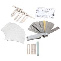 Professional Guitar Repairing Kit Radius Gauge Ruler Sandpaper Grinding Tool Set for Ukulele Bass Guitar Care white