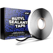 Premium Butyl Sealant Tape,Rubber Sealer for Automotive Application,5/16  x 18ft gray
