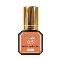 Caramel Quick-Dry Lash Glue - 0.5 Sec, Long-Lasting, Low Odor, Salon-Grade, 1kg Model A brown