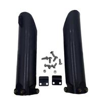 2PCS Pit Dirt Bike Motorcycle Front Fork Absorber Fender Cover Fork Protector Protection Guard Wrap 150cc 160cc 200cc 250cc Bike black