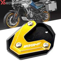 For CFMOTO MT800 800MT 800-MT CF800MT 800 MT    Motorcycle CNC Kickstand Foot Side Stand Extension Pad Support Blue-CFMOTO yellow