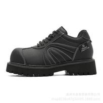 Hong Kong style casual big head shoes Mickey Derby young hairstylist wide feet British yuppie thick sole advanced sense 44 juoda