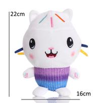 New Gabbys Dollhouse Plush Toy Mercat Cartoon Stuffed Animals Smiling Cat Car Hug Gabys Girl Dolls Kids Birthday Gifts Cuddly Fluffy Huggable Kawaii blue