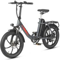 MAISJ MULE 32KM/H Electric Bike 48V20Ah Battery 350W Motor City Commuting 20*3.0 Inch Tire Electric Bicycle Foldable Lightweight EBike MULE Gray 32KM/H pilka spalva