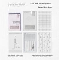 Retro Sewing Series Sticky Notes - Mò Mò Light Memo Book white