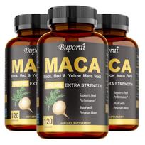 Buporai - 1500 mg Maca šaknies kapsulės - Energija 120*3