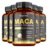 Buporai - 1500 mg Maca šaknies kapsulės - Energija 120*5