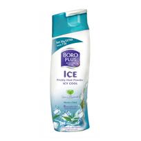 Boroplus Talc Prickly Heat Ice Cool Powder, 150G + 50G Extra blue