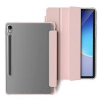 For Samsung Galaxy Tab S11 Ultra S10 FE + Plus Case For Galaxy Tab A11 + A9 S9 S8 S7 FE Plus 11 12.4 13.1 inch HD Acrylic Cover S7 Plus (12.4) T970 rožinė