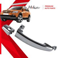 Priekinės durų galinės chromuotos išorinės rankenos dangtelis Chevrolet Captiva Sport Aveo Saturn gray