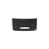 Car Carbon Fiber Center Control Panel Cigarette Lighter / Storage Box Cover For Mercedes Benz A GLA CLA Class W176 X156 C117 Part A black