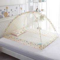 Foldable Children's Mosquito Net Baby Crib Mosquito Net Anti Mosquito Bites Crib Netting for Newborn Bedding Items geltona