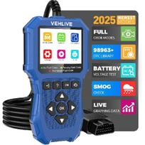 Motorcycle System Diagnostic Measurement Tool, Moto OBD2 Scanner With Voltage Test, Motorcycle Fault Code Reader With Quick Test Compatible For blue
