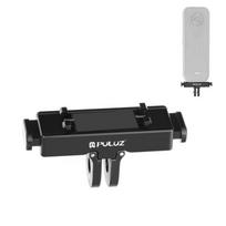 For Insta360 X5 / X4 Air / Ace Pro / Pro 2 PULUZ Aviation Aluminum Quick Release Base Adapter Bracket (Black) juoda