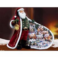 Versatile Santa Claus 3d Full Square Diamond Embroidery Painting With Timeless Design gray