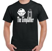 BDSM T-SHIRT Bondage The GIMPFATHER Godfather Gimp Mask Fetish Father Tee Unisex 4XL white