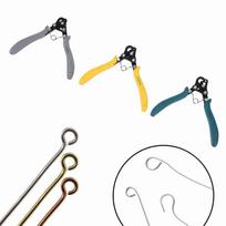 One Step Looper Set 1.5mm 2.25mm 3.0mm Wire Looping Pliers for 18-26 Gauges Craft Wire Jewelry Making gray