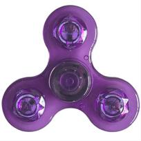 Šviečiantis Fidget Spinner, šviečiantis tamsoje LED pirštų žaislas, streso mažinimo jutimo žaislas, vakarėlio dovanėlėms, klasės prizams, dovanų maišelio užpildymui balta