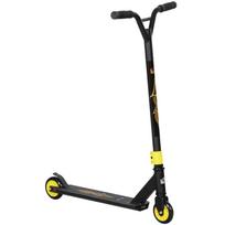 Pro stunt scooter, kick scooter for freestyle tricks, aluminum, metal, synthetic leather, for children and adults, gold