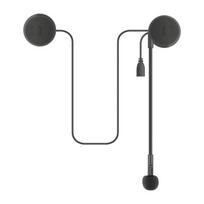 1 Suporuokite su motociklu suderinamas „Bluetooth“ ausines su šalmu. Integruotos ausinės juoda