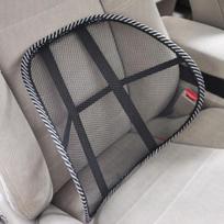 Car Seat Office Chair Massage Back Lumbar Support Mesh Ventilate Cushion Pad Black Mesh Back Lumbar Cushion for Car with massage beads gray