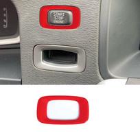 Automobilio variklio užvedimo stabdymo dangčio rėmo apdailos lipdukas Tinka Volvo V40 V60 S60 XC60 S80 V50 V70 XC70 automobilio salonui sidabras