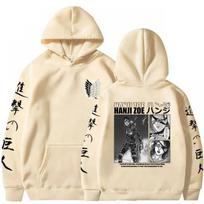 Anime Attack on Titan Hoodies Men Hanji Hoodie XXXL