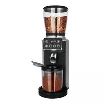 Kavos malūnėlis su kūginiais girnomis GASTROBACK Design Pro Touch 30 – 300 g talpa, 150 W, juodas/skaidrus