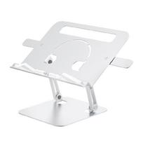 Desktop Laptop Stand Adjustable and Portable Aluminum Desk Risers for Laptop Tablets 10 17.3inch Silver 1 white