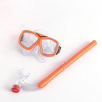 Large vision mask diving goggles snorkel set. High Quality Durable Construction Stylish Design Practical Function Practical Daily Use 103-03 Two-piece set ežero mėlyna spalva