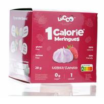Locco Morengų avietiniai 1kcal - morengai be cukraus su stevija ir eritritoliu, 1 kcal porcijoje, Avietiniai