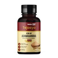 Tata 1mg Tejasya Ashwagandha KSM-66 Capsules | 600 mg Root Extract per Capsule | Supports Energy & Stamina | Clinically Researched | USDA Organi