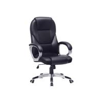 SONGMICS OBG22B - Sukamas biuro kėdė, Mokymosi, Ergonomiška, PU, su ratukais, Juoda, 76x66x32 juoda