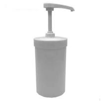Padažas su pompike | Įpilamas, Dozatorius, Kavinėms 10CC Įstrižas 10CC Downward Pump gray