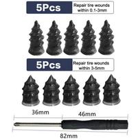10/20/30/40/60/80/100Pcs Universal Vacuum Tyre Repair Nail Kit Tubeless Tire Puncture Screw Fix Car Motorcycle Atv Patch Set A1 gray