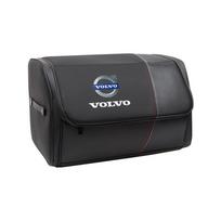 Didelės talpos odinė automobilio daiktadėžė Automobilio bagažinės tvarkymo dėžė Volvo Xc60 Xc90 V40 V60 S60 V50 V90 S80 C40 XC40 V70 XC70 C30 juoda