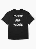 People Are People – Depeche Mode Typography Tribute Oversized T-Shirt L juoda