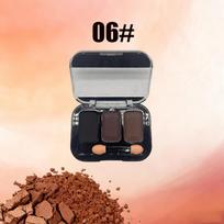 Pearlescent Eyeshadow Palette with Blush & Highlighter for Stage Makeup gray