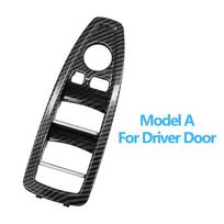 Automobilio vidaus durys anglies pluošto lango pakėlimo jungiklio mygtuko skydelio apdailos dangtelio keitimas BMW 1 3 serijos F20 F30 F31 F34 For Passenger Door gray