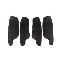 Vidinis durų porankio dangtelis VW Golf 6 2010 2011 2012 2013 4 vnt. Automobilio durų porankio panelė Mikropluošto odos dangtelis Lipdukas DoorArmrest Black-r black
