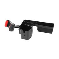TESIN Car Co-pilot Armrest GPS Phone Support Cup Holder Bottle Storage Box for Jeep Wrangler JK 2007 2008 2009 2010 2011-2017 black