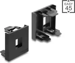 Delock Easy 45 Keystone modulio laikiklis 45 x 45 mm, juodas, 81669