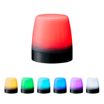 PATLITE NE-M1ANN-M 7 spalvų LED signalinis švyturėlis, 12–24 V DC, IP67