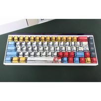 Gundam Manga Style Anime Keycaps Keys Periphery Original Factory High Thermal Sublimation Pbt Material Gifts 136 Kid Friendly Entertaining Fun Play gray