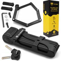 Sulankstoma dviračio spyna su raktais Evi series PRO BIKE FOLD LOCK 850/8V, 85 cm, 8 mm