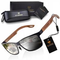 Vyriški saulės akiniai EVI NERDY su UV400 filtru, poliarizuoti, sidabriniai