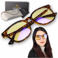 Moteriški akiniai darbui prie kompiuterio su mėlynos šviesos filtru ir antirefleksine danga, 142 mm