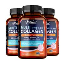 Pslalae - Multi-Collagen Peptide Capsules - Health for Skin, Hair, Nails, and Joints 120*3