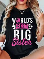 World's Best Big Sister T-shirt L white