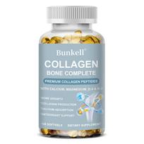 Marine Collagen Type 1 & 3 Softgels, Calcium Magnesium Vitamin D3 K2 C, 120 Softgels, Dietary Supplement 120 Capsules